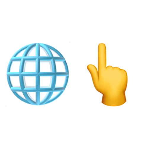 🌐👆 Emoji Domain iOS rendering